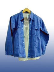 Girls Top Two Peace White & Blue